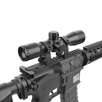 Amazon.co.jp: SKEERY 4X32 ライフルスコープ 4倍固倍照準器